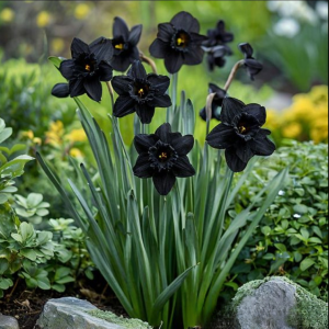 Нарцисс Тень Королевы купить по цене от 500р. в интернет-магазине «Посадика» с доставкой почтой в в Нефтекумске и по всей России – [изображение №1].